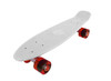 Vinsani® Retro Cruiser Plastic Skateboard 22" X 6" Available In Various Deck Colours with Transparent or Solid Coloured Wheels Includes a Free Carry Bag for the Skateboard