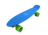 Vinsani® Retro Cruiser Plastic Skateboard 22" X 6" Available In Various Deck Colours with Transparent or Solid Coloured Wheels Includes a Free Carry Bag for the Skateboard