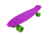 Vinsani® Retro Cruiser Plastic Skateboard 22" X 6" Available In Various Deck Colours with Transparent or Solid Coloured Wheels Includes a Free Carry Bag for the Skateboard