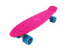 Vinsani® Retro Cruiser Plastic Skateboard 22" X 6" Available In Various Deck Colours with Transparent or Solid Coloured Wheels Includes a Free Carry Bag for the Skateboard