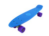 Vinsani® Retro Cruiser Plastic Skateboard 22" X 6" Available In Various Deck Colours with Transparent or Solid Coloured Wheels Includes a Free Carry Bag for the Skateboard