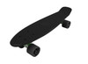 Vinsani® Retro Cruiser Plastic Skateboard 22" X 6" Available In Various Deck Colours with Transparent or Solid Coloured Wheels Includes a Free Carry Bag for the Skateboard