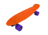 Vinsani® Retro Cruiser Plastic Skateboard 22" X 6" Available In Various Deck Colours with Transparent or Solid Coloured Wheels Includes a Free Carry Bag for the Skateboard