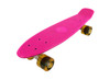 Vinsani® Retro Cruiser Plastic Skateboard 22" X 6" Available In Various Deck Colours with Transparent or Solid Coloured Wheels Includes a Free Carry Bag for the Skateboard