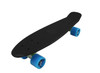 Vinsani® Retro Cruiser Plastic Skateboard 22" X 6" Available In Various Deck Colours with Transparent or Solid Coloured Wheels Includes a Free Carry Bag for the Skateboard