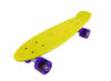 Vinsani® Retro Cruiser Plastic Skateboard 22" X 6" Available In Various Deck Colours with Transparent or Solid Coloured Wheels Includes a Free Carry Bag for the Skateboard