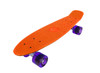 Vinsani® Retro Cruiser Plastic Skateboard 22" X 6" Available In Various Deck Colours with Transparent or Solid Coloured Wheels Includes a Free Carry Bag for the Skateboard