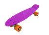 Vinsani® Retro Cruiser Plastic Skateboard 22" X 6" Available In Various Deck Colours with Transparent or Solid Coloured Wheels Includes a Free Carry Bag for the Skateboard