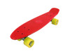 Vinsani® Retro Cruiser Plastic Skateboard 22" X 6" Available In Various Deck Colours with Transparent or Solid Coloured Wheels Includes a Free Carry Bag for the Skateboard