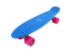 Vinsani® Retro Cruiser Plastic Skateboard 22" X 6" Available In Various Deck Colours with Transparent or Solid Coloured Wheels Includes a Free Carry Bag for the Skateboard