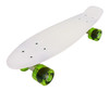 Vinsani® Retro Cruiser Plastic Skateboard 22" X 6" Available In Various Deck Colours with Transparent or Solid Coloured Wheels Includes a Free Carry Bag for the Skateboard