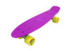 Vinsani® Retro Cruiser Plastic Skateboard 22" X 6" Available In Various Deck Colours with Transparent or Solid Coloured Wheels Includes a Free Carry Bag for the Skateboard