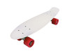 Vinsani® Retro Cruiser Plastic Skateboard 22" X 6" Available In Various Deck Colours with Transparent or Solid Coloured Wheels Includes a Free Carry Bag for the Skateboard