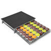 Vinsani 36 Capsules Coffee Pod Storage with Sliding Drawer- Non Slip Surface Stackable Holder Organiser Box for Dolce Gusto Coffee Pods