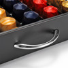 Vinsani 60 Capsules Coffee Pod Storage with Sliding Drawer- Non Slip Non Scratch Base Stackable Holder Organiser Box for Nespresso OriginalLine Coffee Pods