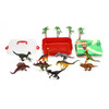 SOKA Dinosaur Jurassic Toy Figure Set with Activity Play Mat & Trees for kids