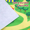 SOKA Dinosaur Jurassic Toy Figure Set with Activity Play Mat & Trees for kids
