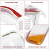 Vinsani Glass Food Storage 10-Pack Containers Rectangle Food Meal Prep Lunch Boxes with Lids Airtight Heat Resistant Leakproof Lid BPA-Free Dishwasher Microwave Oven Freezer Safe 