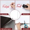 Vinsani Magnetic Whiteboard  A4 Size - Make Notes, Lists, Memos, Menus. for Home, School, Office and Kitchen Use with 2 Free Magnetic Dry Wipe Pens and Magnetic Eraser (29.7 x 21 cm)