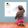 Vinsani Magnetic Whiteboard  60 x 90 cm Size - Make Notes, Lists, Memos, Menus. for Home, School, Office and Kitchen Use with 4 Free Magnetic Dry Wipe Pens and Magnetic Eraser