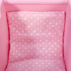 SOKA Wooden Push Along Pink Princess Doll Pram for Boys and Girls Pretend Play with Non-Slip Rimmed Wheels