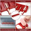 Vinsani Ice Lolly Moulds Silicone 8 Cavity Ice Cream Lolly Mould, Ice Lolly Makers with 50 Sticks, Food Grade BPA Free Ice Cream Mould for frozen Dessert Chocolate Cake Popsicle Tray Home Kitchen Tools DIY Layer Ice Cream Lolly Tray
