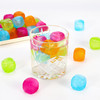 Vinsani Water Filled Ice Cubes Reusable Fast Freeze Frozen Cold Drink Freezer Chilled for Drinks - Ideal for BBQ Parties, Summer Picnics or General Use - Multicoloured - 18 Pack