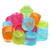 Vinsani Water Filled Ice Cubes Reusable Fast Freeze Frozen Cold Drink Freezer Chilled for Drinks - Ideal for BBQ Parties, Summer Picnics or General Use - Multicoloured - 18 Pack