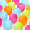 Vinsani Water Filled Ice Cubes Reusable Fast Freeze Frozen Cold Drink Freezer Chilled for Drinks - Ideal for BBQ Parties, Summer Picnics or General Use - Multicoloured - 18 Pack