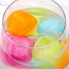 Vinsani Water Filled Ice Cubes Reusable Fast Freeze Frozen Cold Drink Freezer Chilled for Drinks - Ideal for BBQ Parties, Summer Picnics or General Use - Multicoloured - 18 Pack