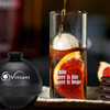 Vinsani 2 pack Ice Cube Ball Moulds Reusable Sphere Shaped Ice Ball Maker Makes 2.5 Inch Large Ice Balls for Whiskey & Cocktails