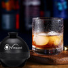 Vinsani 2 pack Ice Cube Ball Moulds Reusable Sphere Shaped Ice Ball Maker Makes 2.5 Inch Large Ice Balls for Whiskey & Cocktails