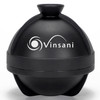 Vinsani 2 pack Ice Cube Ball Moulds Reusable Sphere Shaped Ice Ball Maker Makes 2.5 Inch Large Ice Balls for Whiskey & Cocktails