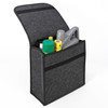 Vinsani Dark Grey / Black Anti Slip Car Trunk Boot Storage Organiser Case Tool Bag - Suitable for All Vehicles