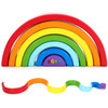 SOKA Play Imagine Learn Wooden Rainbow Stacker Learning Toy Educational Creative Montessori Fun Building Blocks Puzzle Stacking Toy 7PCS Kids Children Boy Girl Ages 3 year old +