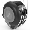 Vinsani 30 metre Retractable Reel Clothes Lines Washing Line with Twin Cable - Wall Mounted Heavy Duty Clothes Dryer 2 x 15m Lines of Drying Space, Black