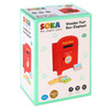 SOKA Wooden Post Box Cute Elephant Stamps and Mail Creative Pretend Play Toy Role Playset Educational Montessori Developmental Game For Kids Children Boys Girls 3 year old +