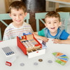 SOKA Wooden Cash Register Children’s Shop Grocery Checkout Till Toy Cashier Role Play Supermarket Shopping Money Educational Pretend Playset Perfect Gift for Kids Children Girls Boys 3 year old +