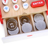 SOKA Wooden Cash Register Children’s Shop Grocery Checkout Till Toy Cashier Role Play Supermarket Shopping Money Educational Pretend Playset Perfect Gift for Kids Children Girls Boys 3 year old +