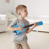 SOKA Wooden Blue Striped Guitar Musical Instrument Pretend Play Music Toy Interactive Role Play Game Early Developmental Gift for Children Toddler Kids Boys Girls Ages 3 year old +