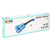SOKA Wooden Blue Striped Guitar Musical Instrument Pretend Play Music Toy Interactive Role Play Game Early Developmental Gift for Children Toddler Kids Boys Girls Ages 3 year old +