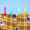 Vinsani Plastic Clothes Peg Basket 36 Piece Set Multicoloured - Strong Grip and Windproof Laundry Pegs Quality Non-Slip Clothes Pins for Home and Garden
