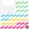 Vinsani Plastic Clothes Peg Basket 36 Piece Set Multicoloured - Strong Grip and Windproof Laundry Pegs Quality Non-Slip Clothes Pins for Home and Garden Vinsani Plastic Clothes Peg Basket 36 Piece Set Multicoloured - Strong Grip and Windproof Laundry Pegs Quality Non-Slip Clothes Pins for Home and Garden