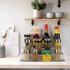 Vinsani 3-Tier Spice Rack Multifunctional Organiser Free Standing Skid-Resistant Cupboard Storage for Pantry, Kitchen Cabinets, Fridge, Makeup & Craft Accessories Holder