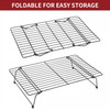 Vinsani Set of 3 High-Carbon Steel Tier Non-Stick Cooling Rack, Collapsible & Expanded Wire Rack Cooling Oven Tray
