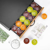 Vinsani 36 Capsules Coffee Pod Storage with Sliding Bamboo Drawer and non-slip base - Stackable Holder Tray Organiser Box for Dolce Gusto Coffee Pods