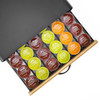 Vinsani 36 Capsules Coffee Pod Storage with Sliding Bamboo Drawer and non-slip base - Stackable Holder Tray Organiser Box for Dolce Gusto Coffee Pods