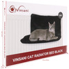 Vinsani® Soft Luxurious Pet Radiator Bed for Cat Kitten Puppy Dogs with Soft Machine Washable Fleece Lined Cover Warm Cosy Hammock Style Radiator Bed