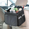 Vinsani Car Rubbish Bin with Lid Cover Waterproof Leakproof Interior Foldable Adjustable Straps Car Seat Boot Storage Bag Trash Holder Waste Organiser Car Accessories