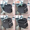 Vinsani Car Rubbish Bin with Lid Cover Waterproof Leakproof Interior Foldable Adjustable Straps Car Seat Boot Storage Bag Trash Holder Waste Organiser Car Accessories